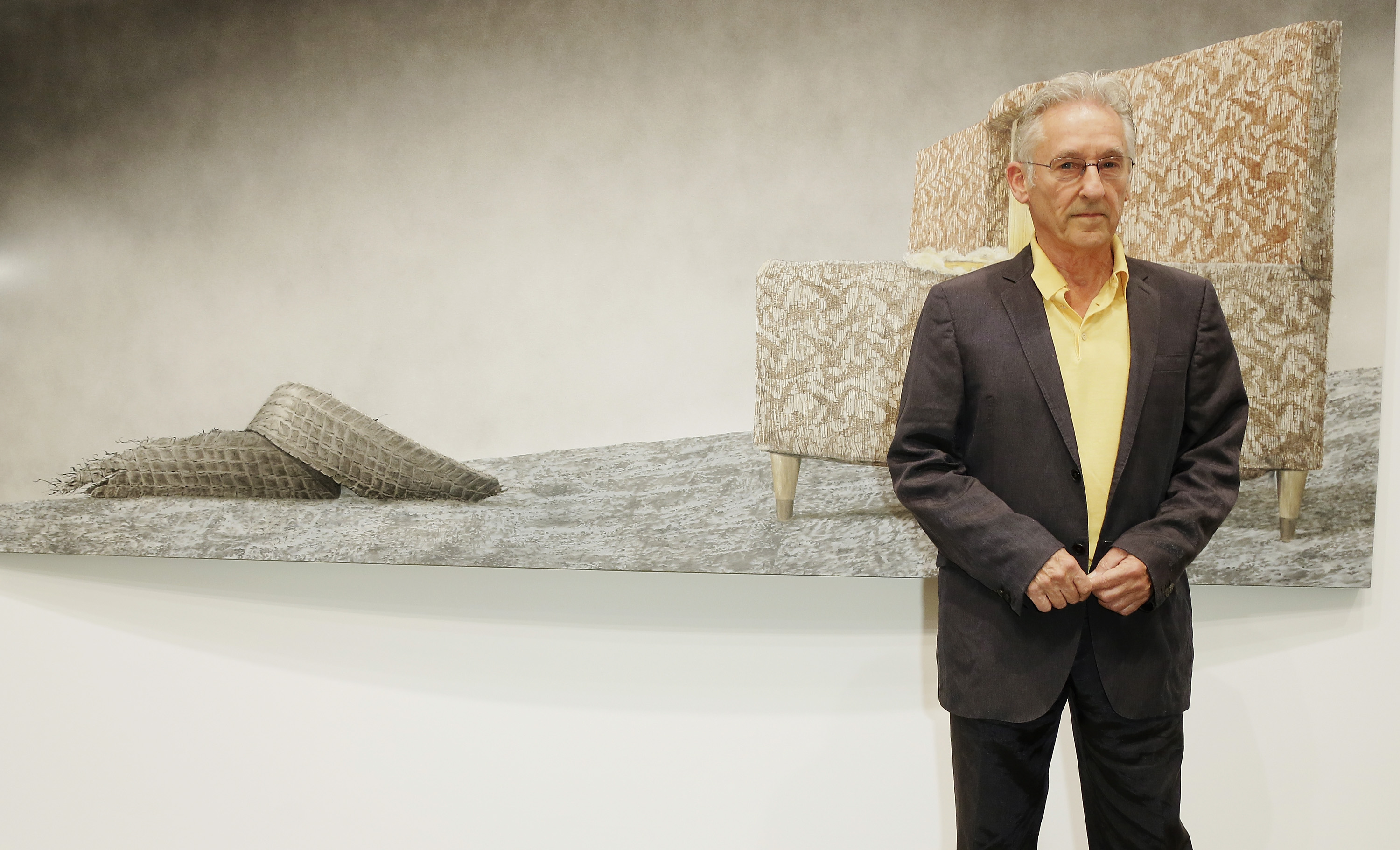 Artist Ed Ruscha attends the Ed Ruscha Paintings Opening Reception at Galleria Gagosian on November 20, 2014 in Rome, Italy.  (Photo by Ernesto Ruscio/Getty Images)