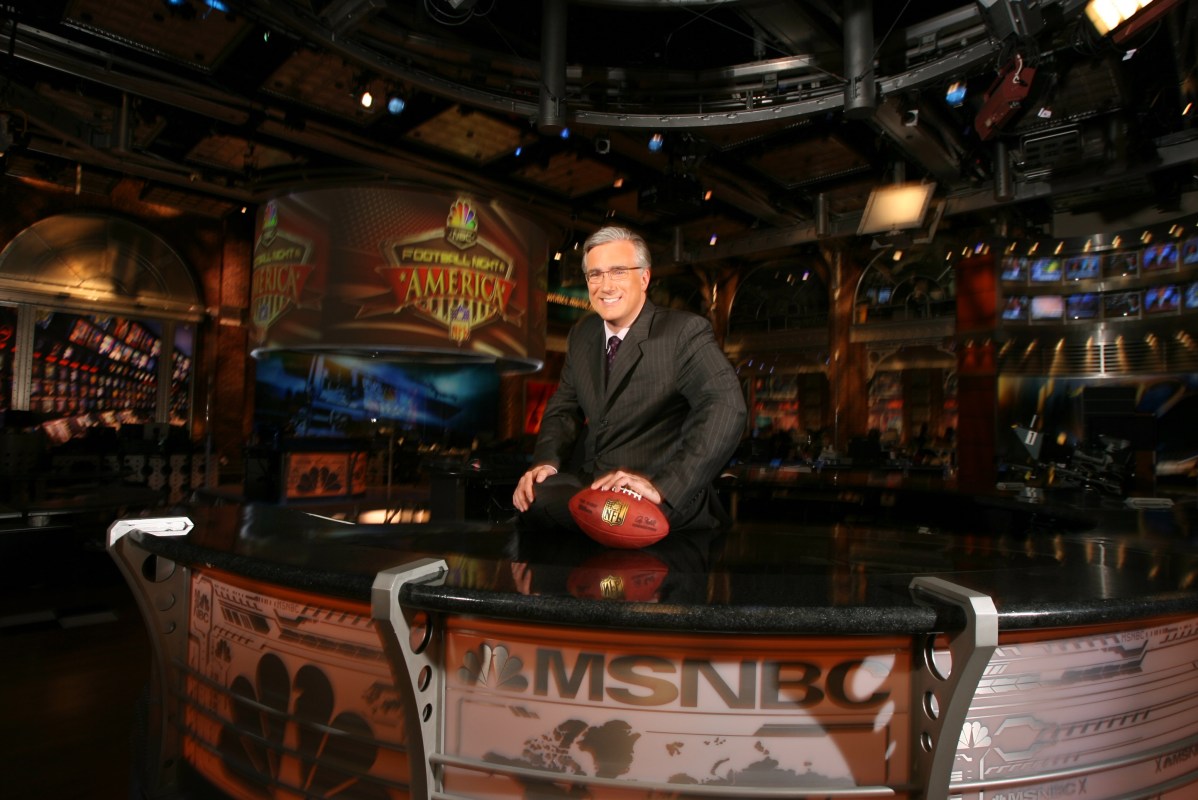 MSNBC anchor KEITH OLBERMANN poses for a portrait at the MSNBC studios in New Jersey in 2007. Olbermann will be the color commentator for the NBC Sunday Night Football.  (Photo by Jay Drowns/Sporting News via Getty Images)