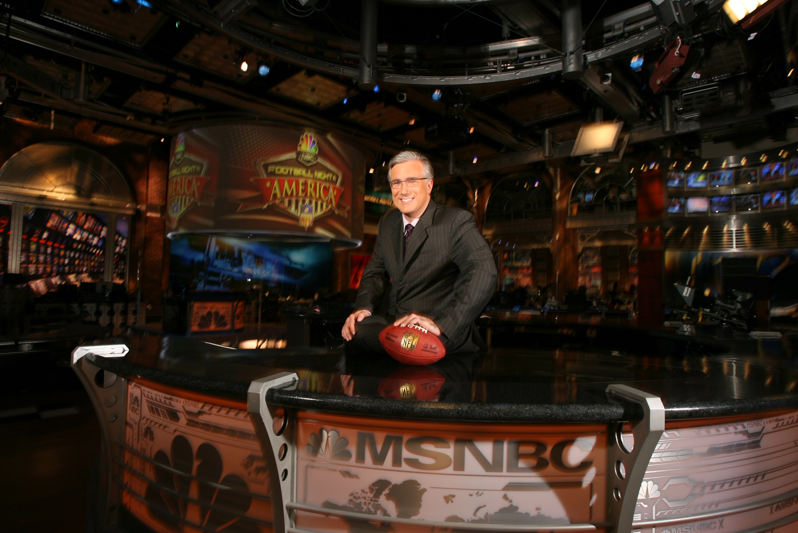 MSNBC anchor KEITH OLBERMANN poses for a portrait at the MSNBC studios in New Jersey in 2007. Olbermann will be the color commentator for the NBC Sunday Night Football. (Photo by Jay Drowns/Sporting News via Getty Images)