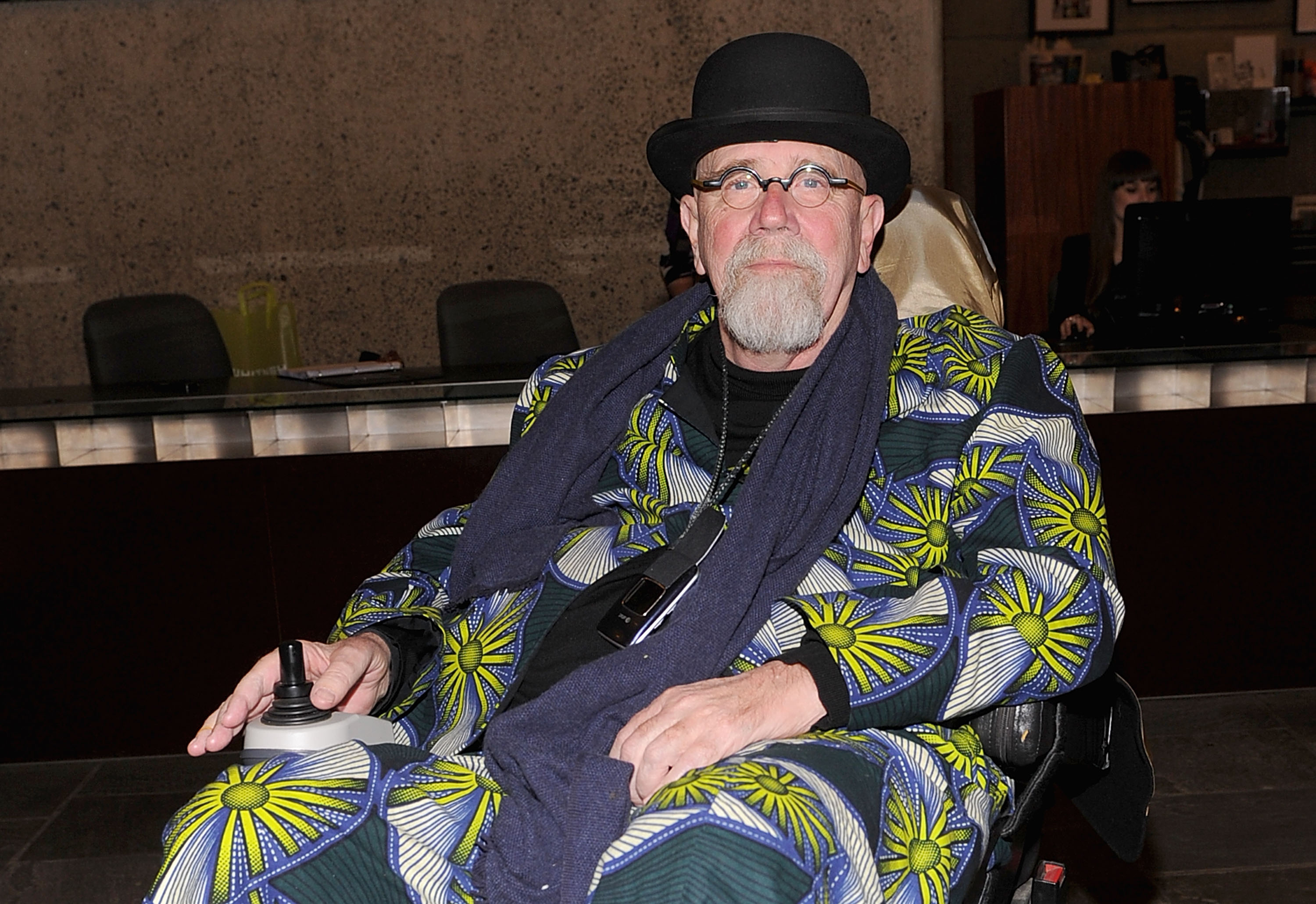 Artist Chuck Close attends Whitney Biennial 2012 opening party at The Whitney Museum of American Art on February 28, 2012 in New York City. (Photo by Jamie McCarthy/Getty Images)