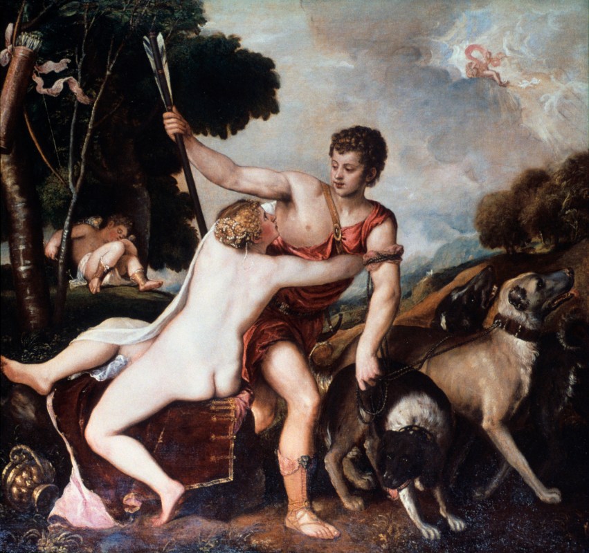 'Venus and Adonis', 1553. From the Museo del Prado, Madrid, Spain. (Art Media/Print Collector/Getty Images)