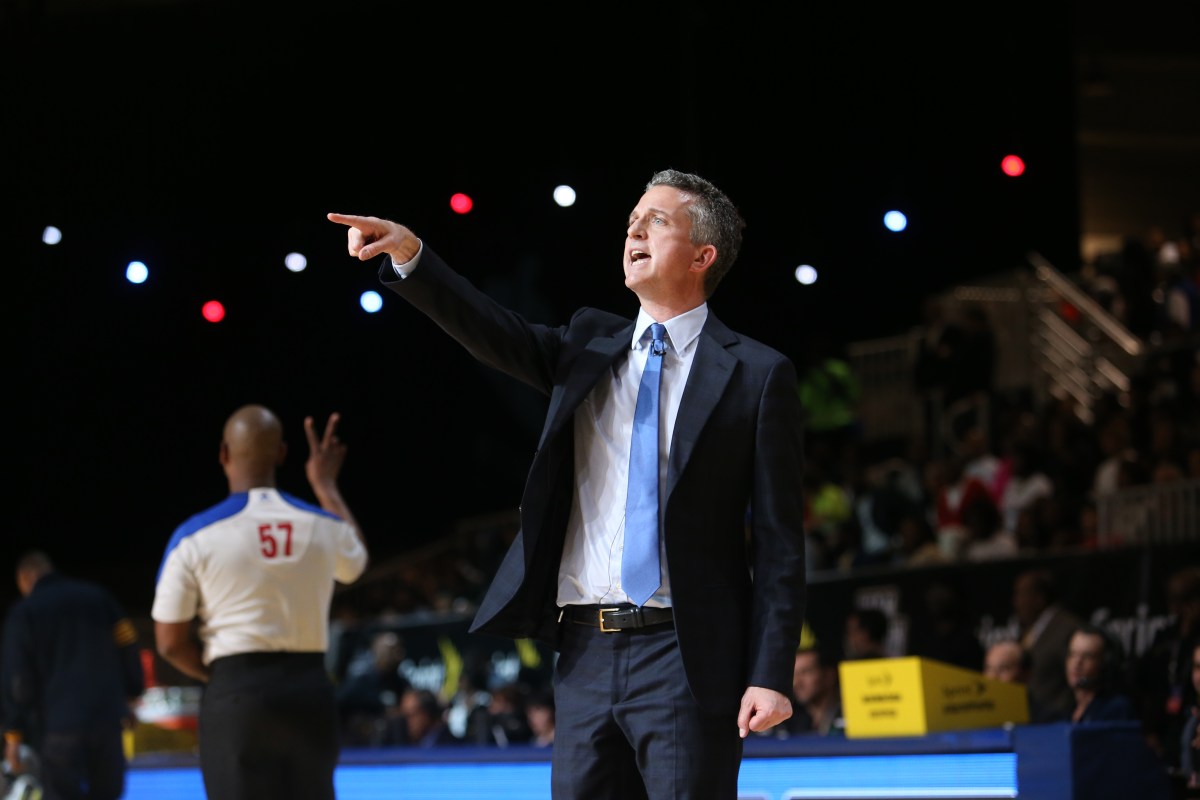ESPN TV Personality Bill Simmons Coach of the West Team reacts to a play against the East Team during the Sprint NBA All-Star Celebrity Game 2014 at Sprint Arena during the 2014 NBA All-Star Jam Session at the Ernest N. Morial Convention Center on February 14, 2014 in New Orleans, Louisiana. (Photo by Joe Murphy/NBAE via Getty Images)
