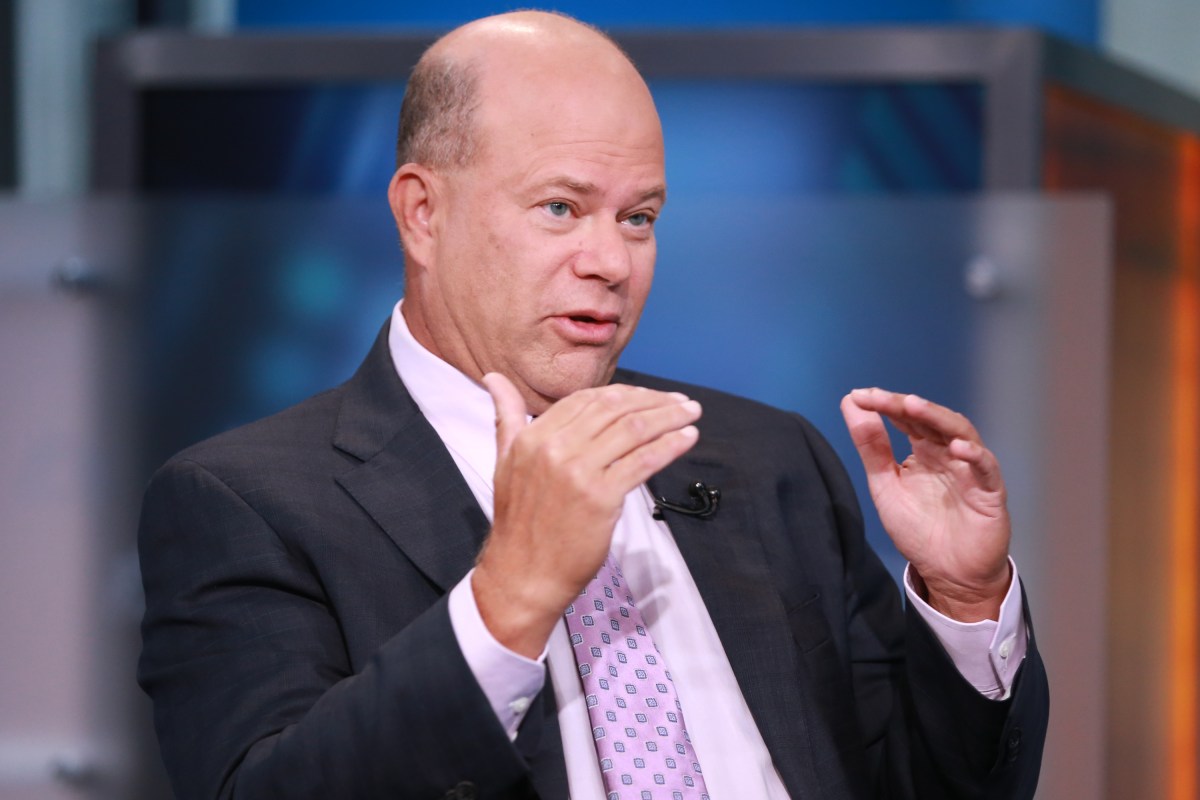 David Tepper, president and founder of Appaloosa Management, in an interview on September 10, 2015 -- (Photo by: David Orrell/CNBC/NBCU Photo Bank via Getty Images)
