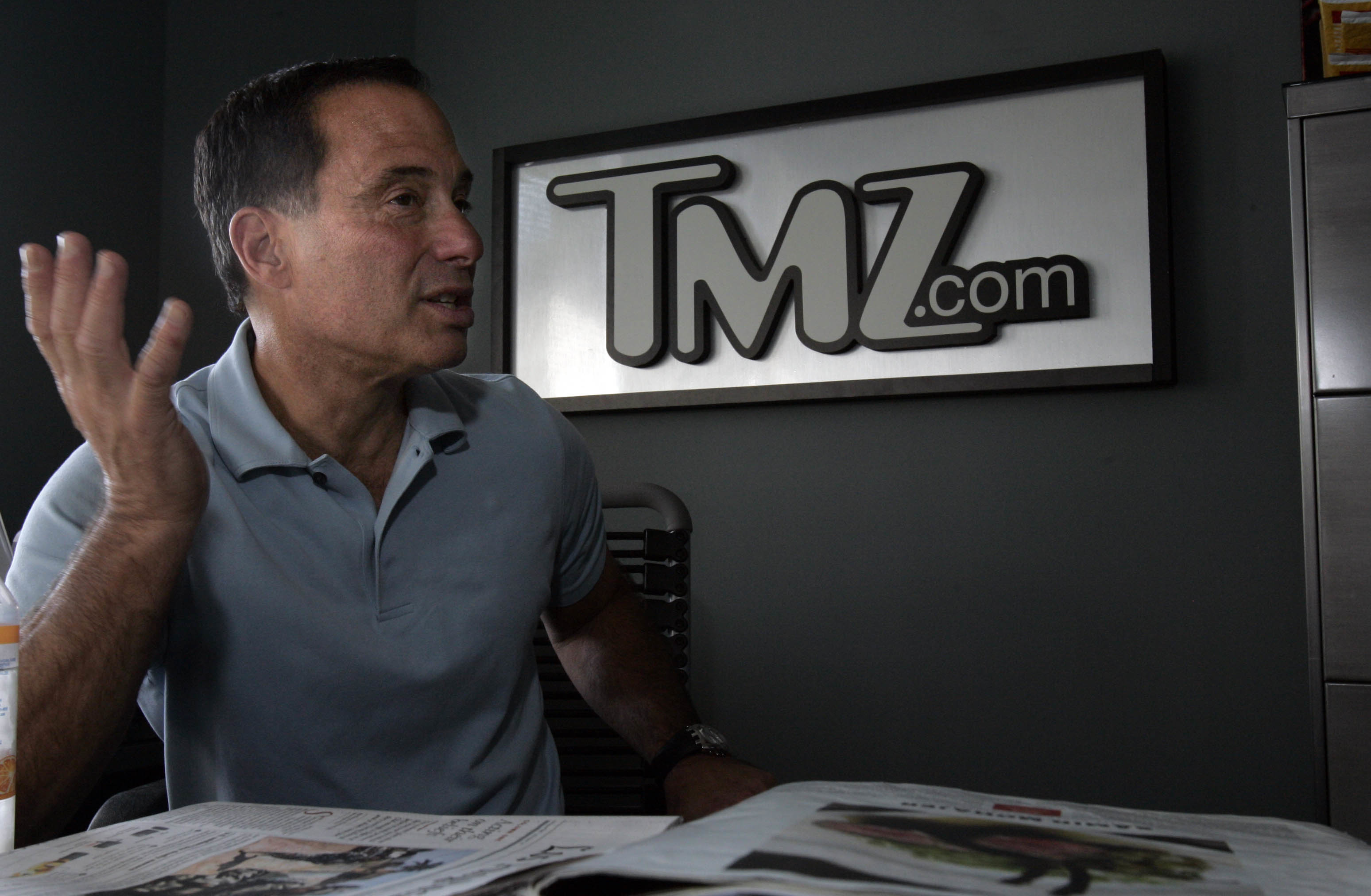 TMZ boss Harvey Levin at the website's offices in Glendale