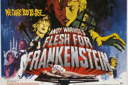A poster for Paul Morrissey and Antonio Margheriti's 1973 horror film 'Flesh for Frankenstein'. (Movie Poster Image Art/Getty Images)