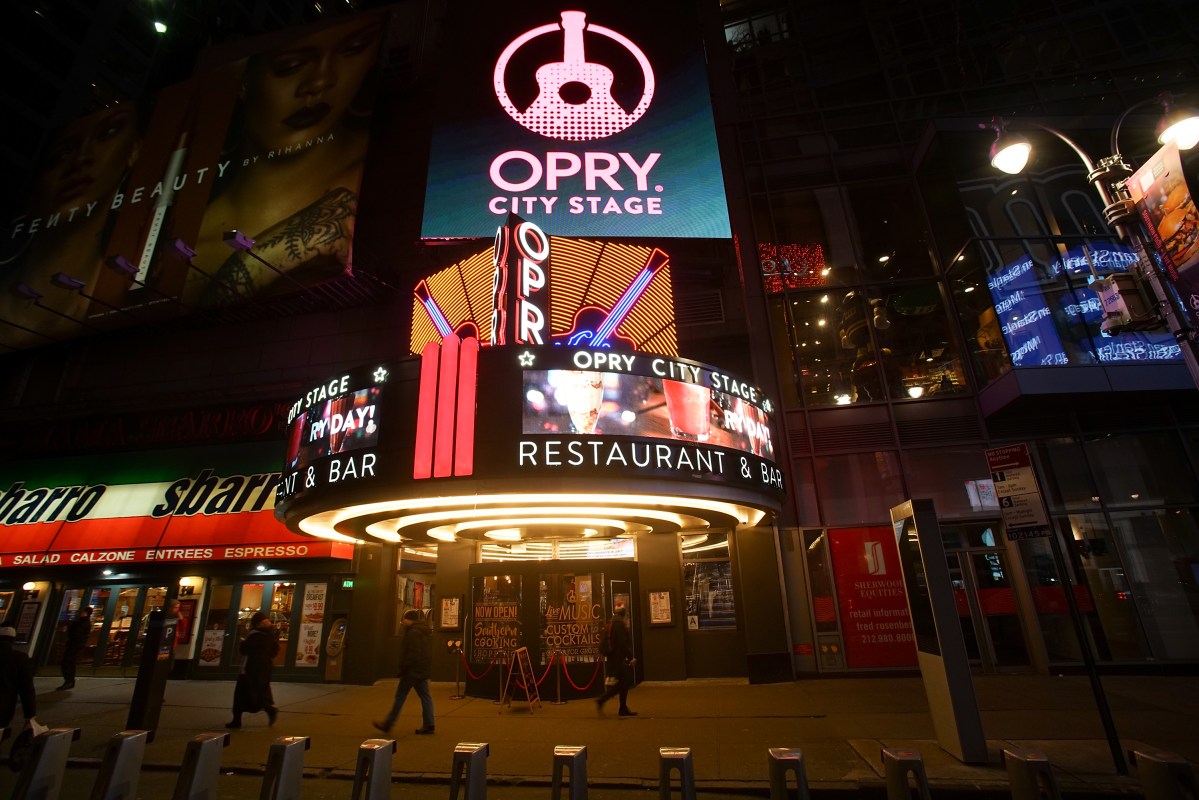 A general view of The Studio  Opry City Stage resturant at Opry City Stage on January 31, 2018 in New York City.  (Bennett Raglin/Getty Images)