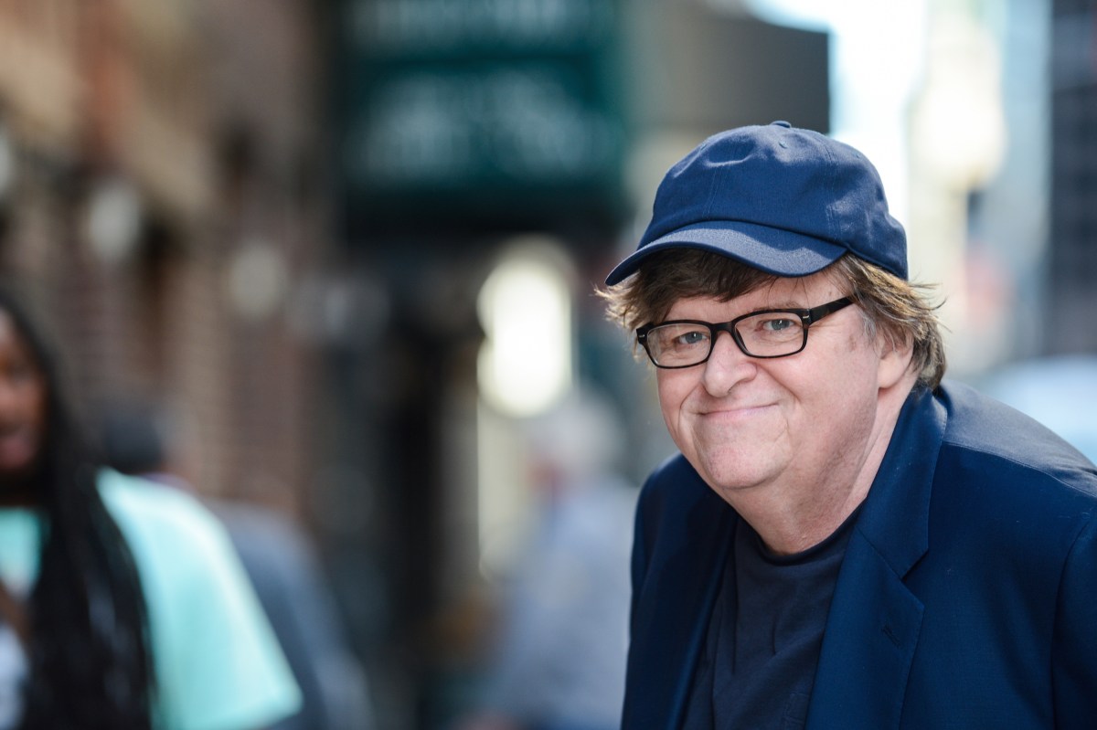 Filmmaker Michael Moore enters the "The Late Show With Stephen Colbert" taping at the Ed Sullivan Theater on July 26, 2017 in New York City.  (Photo by Ray Tamarra/GC Images)