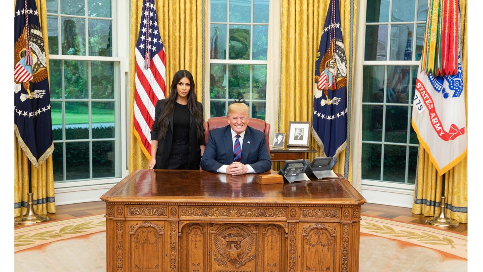 President Trump and Kim Kardashian West (White House photo)