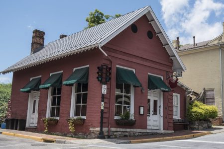 This Saturday, June 23, 2018 photo shows the Red Hen Restaurant in downtown Lexington, Va. White House press secretary Sarah Huckabee Sanders said Saturday in a tweet that she was booted from the Virginia restaurant because she works for President Donald Trump.  (AP Photo/Daniel Lin)
