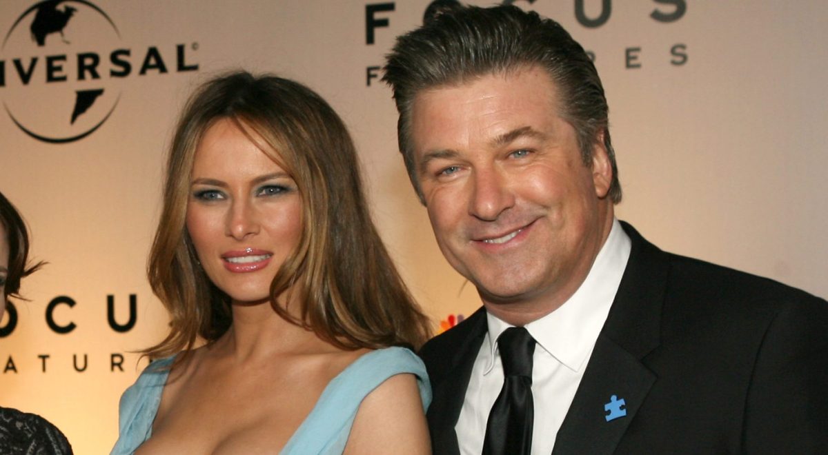 Melania Trump and Alec Baldwin in 2007. (Photo by M. Phillips/WireImage)