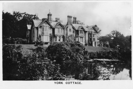 York Cottage, Sandringham, Norfolk, 1937. This was built by King Edward VII and was the birthplace of King George VI. Card No 47 of 48 from Coronation Souvenir cigarette cards produced for Tournament Cigarettes. [RJ Lea Ltd, Manchester, 1937] (Photo by The Print Collector/Getty Images)