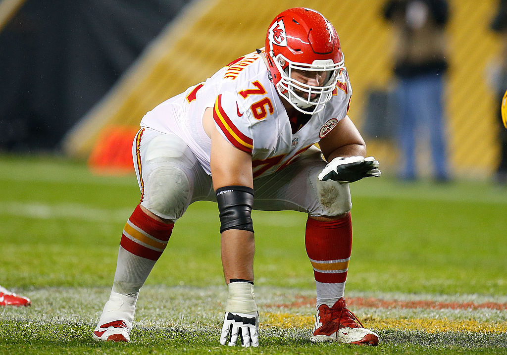 Laurent Duvernay-Tardif #76 of the Kansas City Chiefs in action during the game against the Pittsburgh Steelers at Heinz Field on October 2, 2016 in Pittsburgh, Pennsylvania. (Photo by Justin K. Aller/Getty Images)
