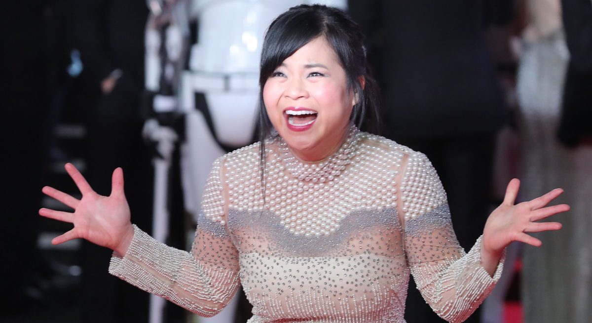 Actor Kelly Marie Tran poses on the red carpet for the European Premiere of Star Wars: The Last Jedi at the Royal Albert Hall in London on December 12, 2017. (DANIEL LEAL-OLIVAS/AFP/Getty Images)