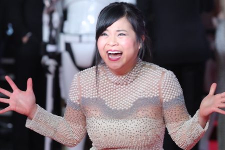 Actor Kelly Marie Tran poses on the red carpet for the European Premiere of Star Wars: The Last Jedi at the Royal Albert Hall in London on December 12, 2017. (DANIEL LEAL-OLIVAS/AFP/Getty Images)