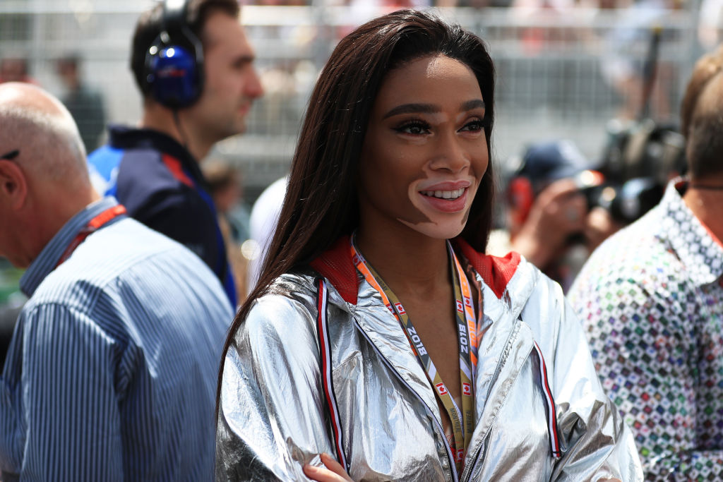 Canadian Formula One Grand Prix, race day; Model and activist  Winnie Harlow, friend of Lewis Hamilton and VIP for the race (photo by Octane/Action Plus via Getty Images)