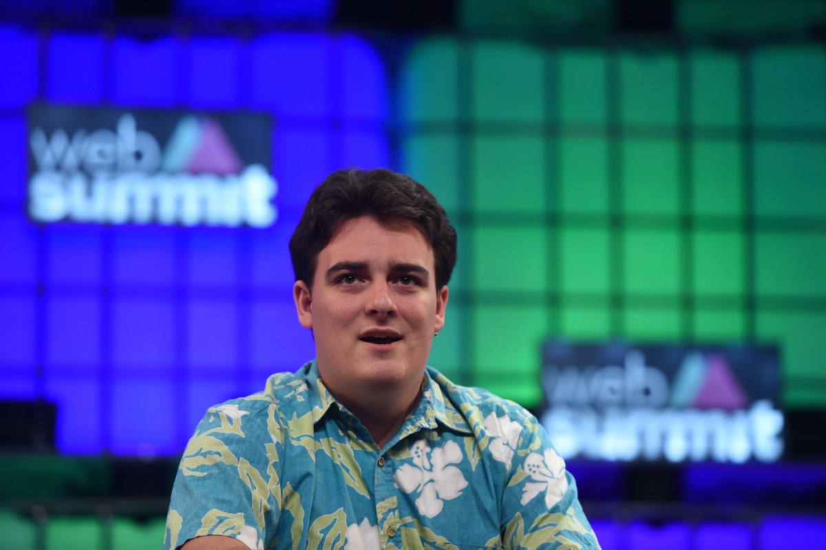 Palmer Luckey, Founder, Oculus VR, on the Centre Stage during Day 1 of the 2015 Web Summit in the RDS, Dublin, Ireland. Picture credit: Stephen McCarthy / SPORTSFILE / Web Summit (Photo by Sportsfile/Corbis via Getty Images)