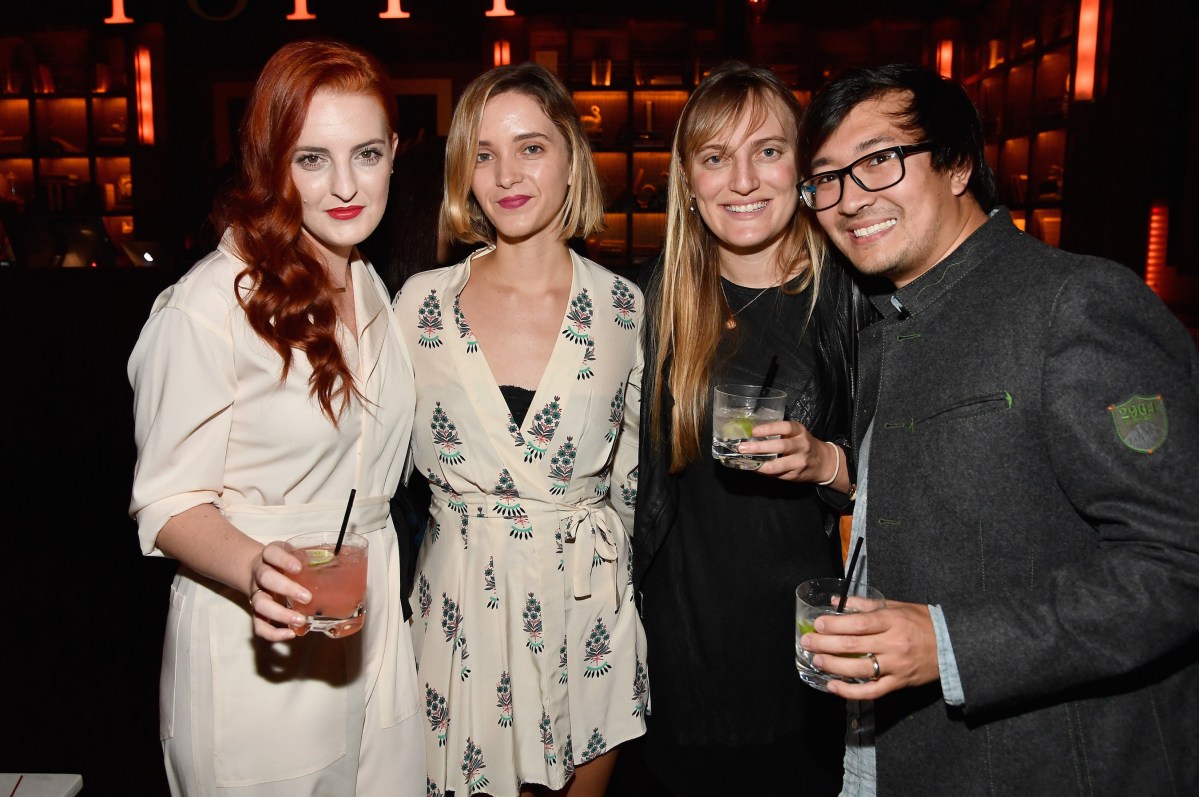 Ale Cat, Sarah Ullman, Sarah Wick and Nathan Kitada attend The Hollywood Reporter's Next Gen 2017 Celebration at Poppy on November 8, 2017 in Los Angeles, California.  (Photo by Frazer Harrison/Getty Images for THR)