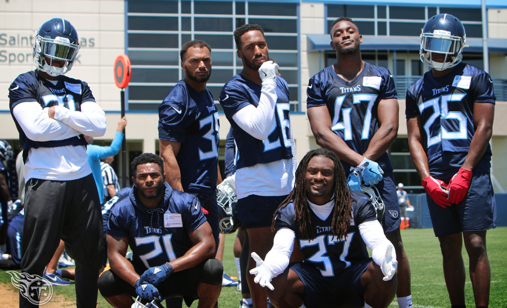 Member of the Tennessee Titans at minicamp in Nashville. (Courtesy of Tennessee Titans on Twitter)