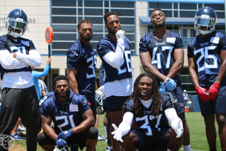 Member of the Tennessee Titans at minicamp in Nashville. (Courtesy of Tennessee Titans on Twitter)