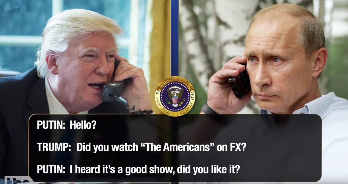 Conan O'Brien imagines a phone call between Trump and Putin. (TBS/YouTube)