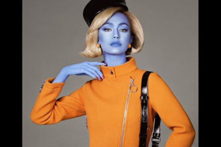 Gigi Hadid in Jeremy Scott's new ad campaign for Moschino (@itsjeremyscott/Instagram)