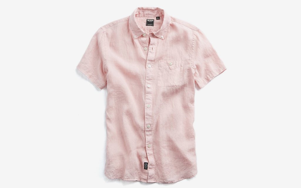 Todd Snyder Short Sleeve Linen Shirt