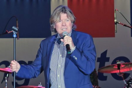 Peter Noone of Herman's Hermits performs at Resorts Superstar Theater on November 26, 2016 in Atlantic City, New Jersey.  (Photo by Donald Kravitz/Getty Images)