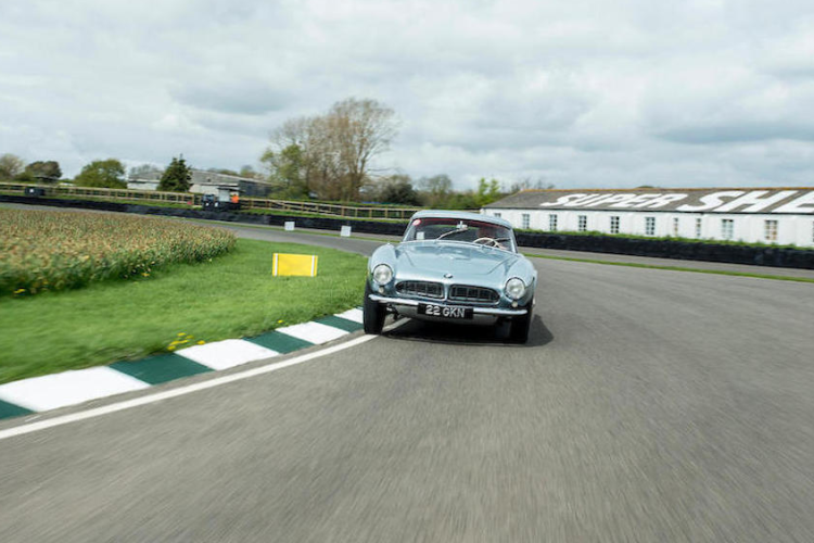 The 1957 BMW 507 Roadster which was owned by racing legend John Surtees that Bonhams is selling at the Goodwood Festival of Speed sale on July 13. (Bonhams)