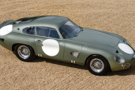 The 1963 Aston Martin DP215 Grand Touring Competition Prototype which RM Sotheby's will auction at Monterey 2018. (Tim Scott ©2018 Courtesy of RM Sotheby's)