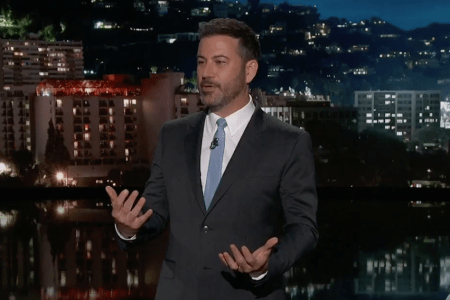 Jimmy Kimmel slams Trump and Putin's "puppet show." (ABC)