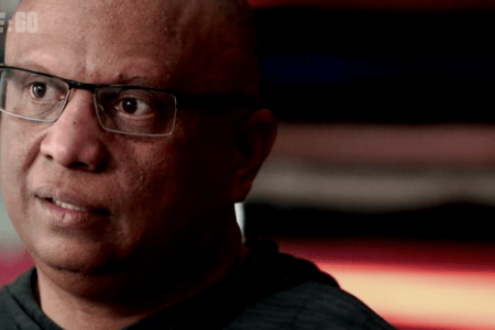 Boxing trainer Ramon Sosa seen in the ESPN documentary "Dead Man Walking." (ESPN/E:60)