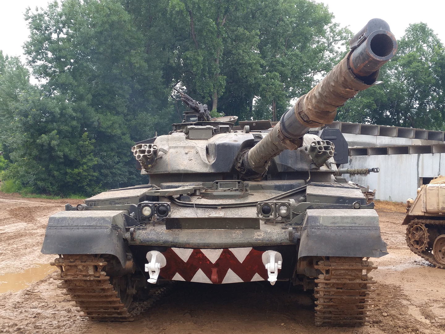 The car crushing Chieftain MBT at Drive A Tank in Minnesota. (RCL)