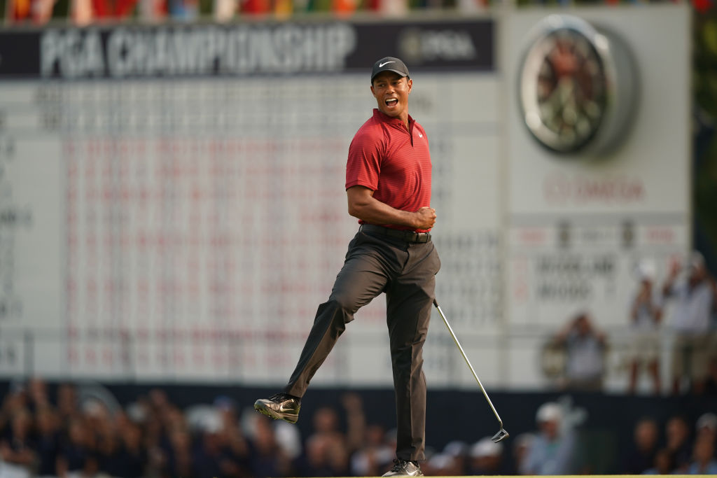 Tiger Woods in 2018. (Photo by Montana Pritchard/PGA of America via Getty Images)