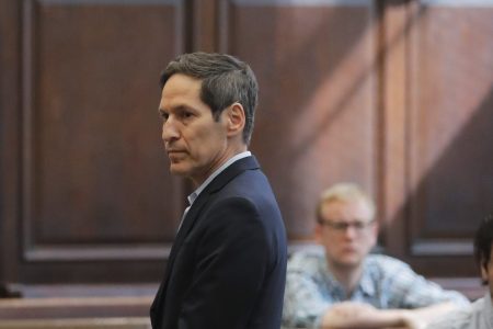 Tom Frieden, former Director of the Centers for Disease Control and Prevention, attends his arraignment at Brooklyn Criminal Court following his arrest on sex abuse charges, August 24, 2018 in New York City. (Photo by Lucas Jackson-Pool/GettyImages)