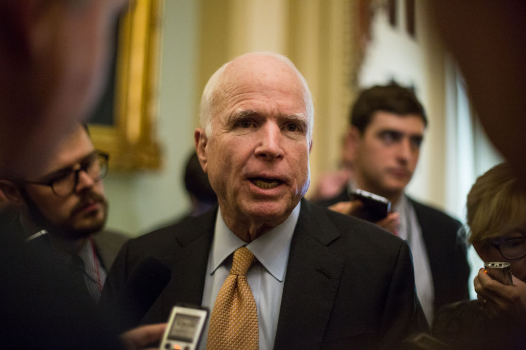 Senator John McCain (R-AZ) passed away on Saturday, Aug. 25, 2018. (Photo by Cheriss May/NurPhoto via Getty Images)