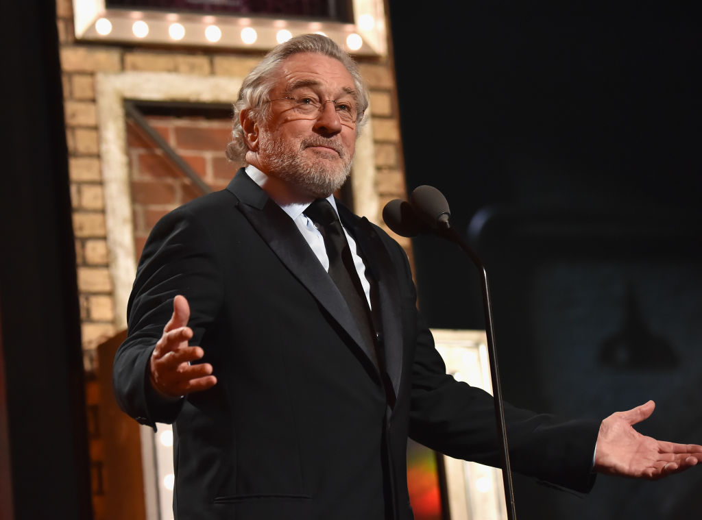 Robert De Niro speaks onstage during the 72nd Annual Tony Awards at Radio City Music Hall on June 10, 2018 in New York City. (Photo by Kevin Mazur/Getty Images for Tony Awards Productions)
