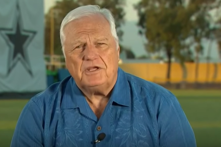 Dale Hansen discussing  Jerry Jones' anthem policy on YouTube. (WFAA/YouTube)