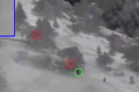 Sgt. John Chapman's final moments on March 4, 2002. (Air Force)