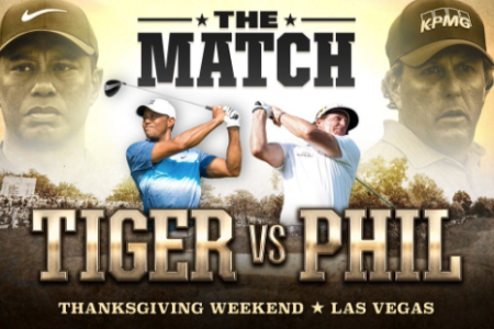 The first ad promoting the historic match. (Tiger Woods/Twitter)