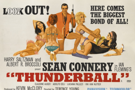 The British "Thunderball" poster from 1965 by Robert E. McGinnis (Sotheby's)  