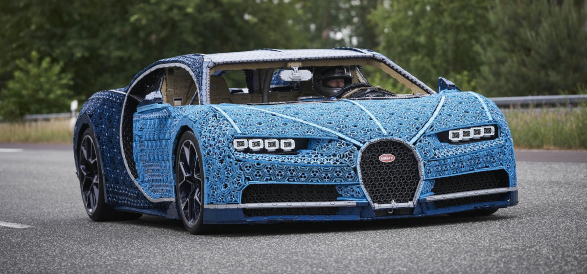 The drivable Bugatti Chiron from LEGO. (LEGO) 
