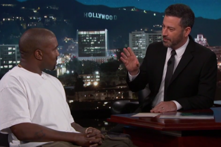 Kanye West talks to Jimmy Kimmel (ABC)