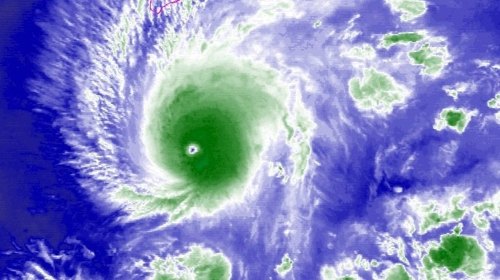 Satellite of Hurricane Lane (NOAA)