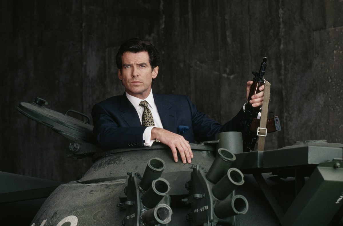 Pierce Brosnan poses in a publicity still for the James Bond film 'GoldenEye', 1995. (Photo by Keith Hamshere/Getty Images)