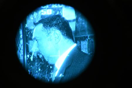 Jason Miller is seen through a TV camera screen, as he talks to the press, as meetings take place with President-elect Donald Trump in Trump Tower November 16, 2016 in New York.  (TIMOTHY A. CLARY/AFP/Getty Images)