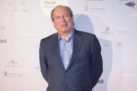 Composer Hans Zimmer attends a press conference at Royal Theatre on July 3, 2018 in Madrid, Spain. (Photo by Oscar Gonzalez/NurPhoto via Getty Images)