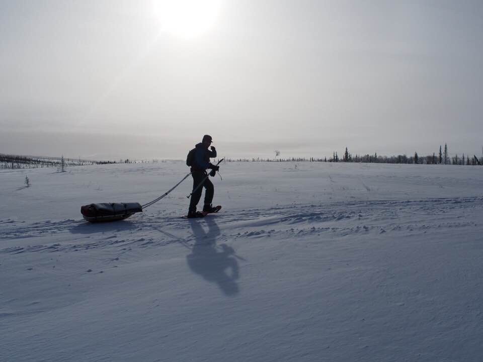 Pete Ripmaster on the Iditarod Race. (Courtesy of Pete Ripmaster)