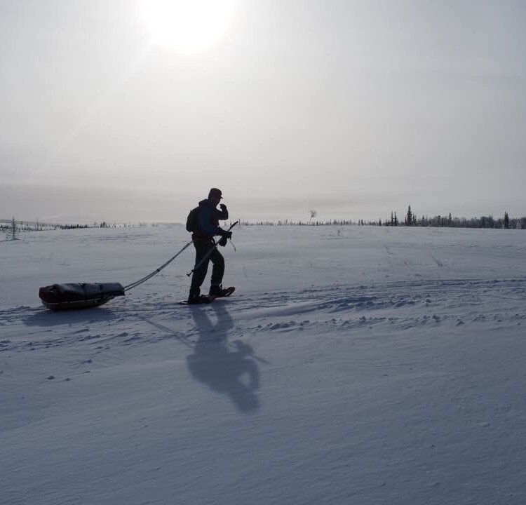 Pete Ripmaster on the Iditarod Race. (Courtesy of Pete Ripmaster)