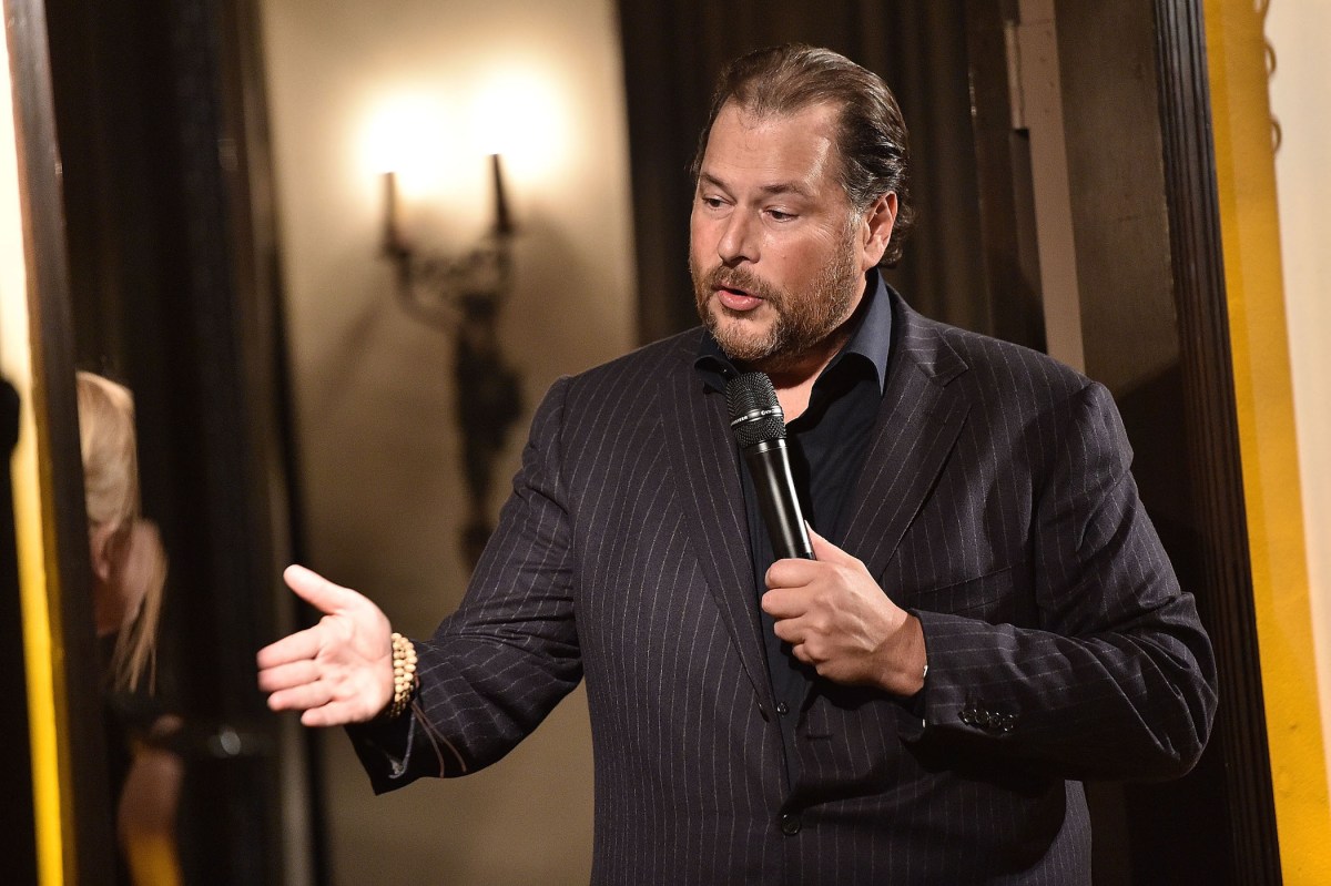 CEO of Salesforce Marc Benioff attends The Dinner For Equality co-hosted by Patricia Arquette and Marc Benioff on February 25, 2016 in Beverly Hills, California.  (Photo by Mike Windle/Getty Images for Weinstein Carnegie Philanthropic Group)