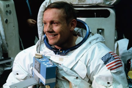 Astronaut Neil A. Armstrong, in training for the Apollo 11 lunar landing mission. Armstrong's spacesuit will return to public display for the 50th anniversary next year. (Photo by Bettmann/Contributor/Getty Images)
